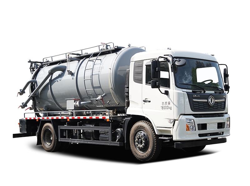 【汉成牌】东风天锦VR-18吨清洗吸污车 6.1方清水罐+7.8方污水罐